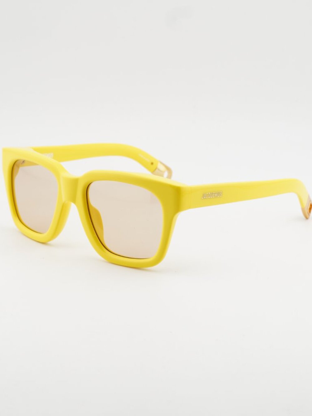 Jacquemus CARINO JAC/20 C4 Sunglasses Yellow Square Frame, Yellow Lenses